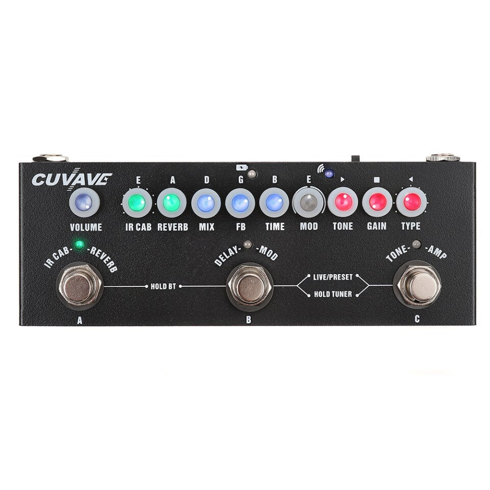 Cuvave Multi-Effekt-Pedal-Verzögerung Chorus Phaser Reverb Gitarrenzubehör