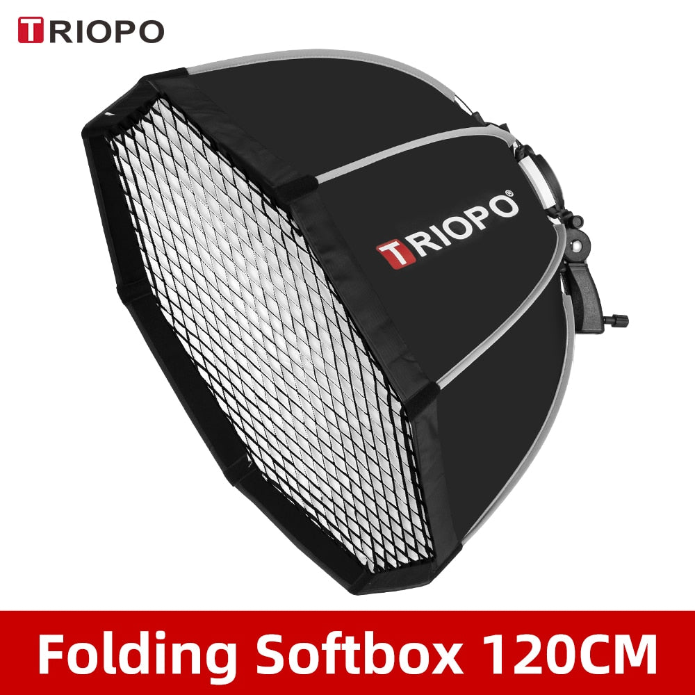 Triopo 55cm 65cm 90cm 120cm Speedlite Achteck-Regenschirm