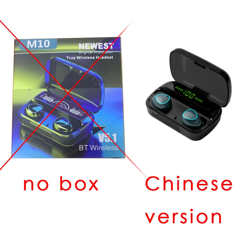 3500mAh TWS Bluetooth Kopfhörer 9D Stereo Sport wasserdicht Headsets mit Mikrofon