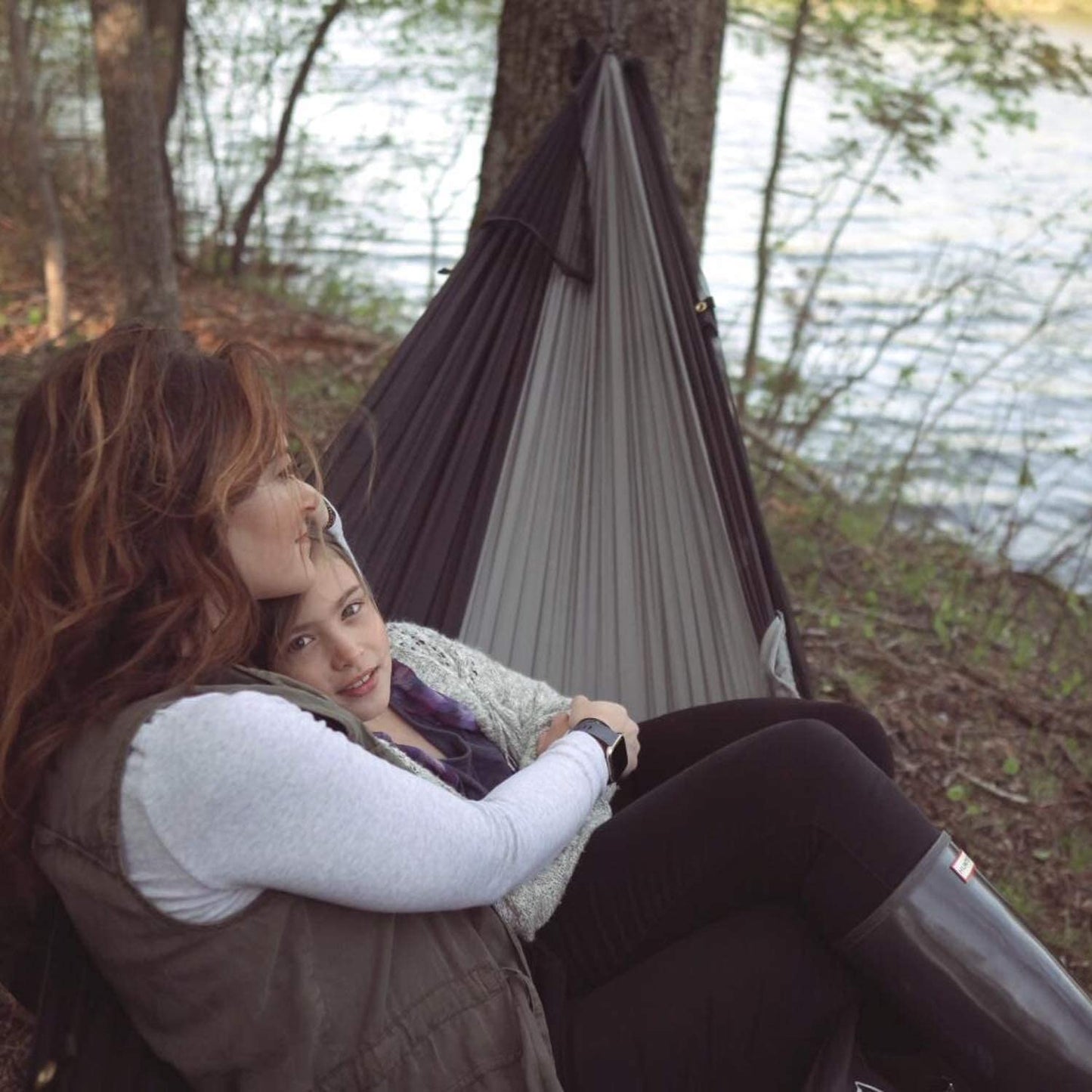 Hitorhike 1-2 Person Outdoor Mosquito Net Parachute Hammock Camping Double Chair Hammock