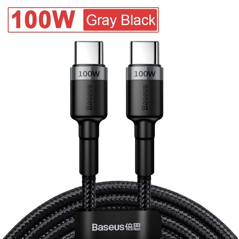 Baseus USB C to USB C Cable for MacBook Pro 100W PD Fast Charging
