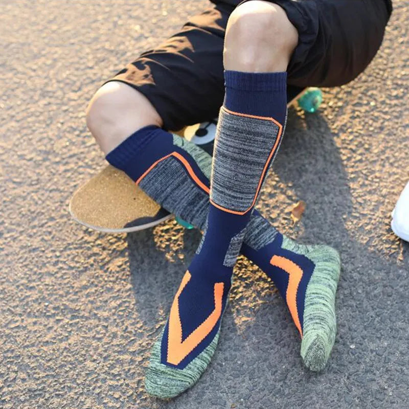 Winter Männer Frauen Warme Ski Socken Baumwolle Lange Dickere Snowboard Wandern Trekking Sport Thermosocken Thermosocken