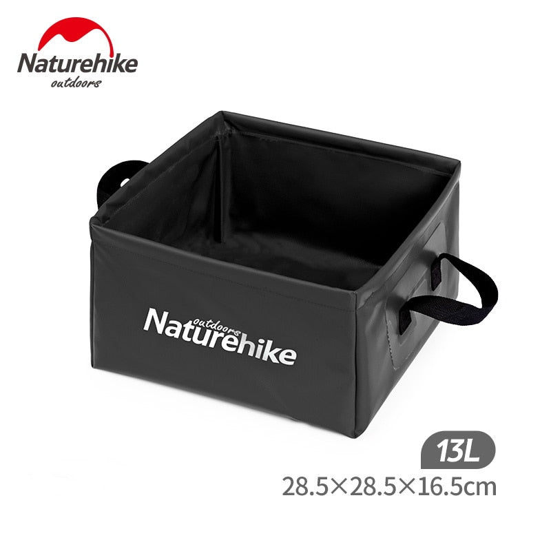 Naturehike 13L Outdoor Foldable Waterproof Wash Basin Foldable Square Wash Basin