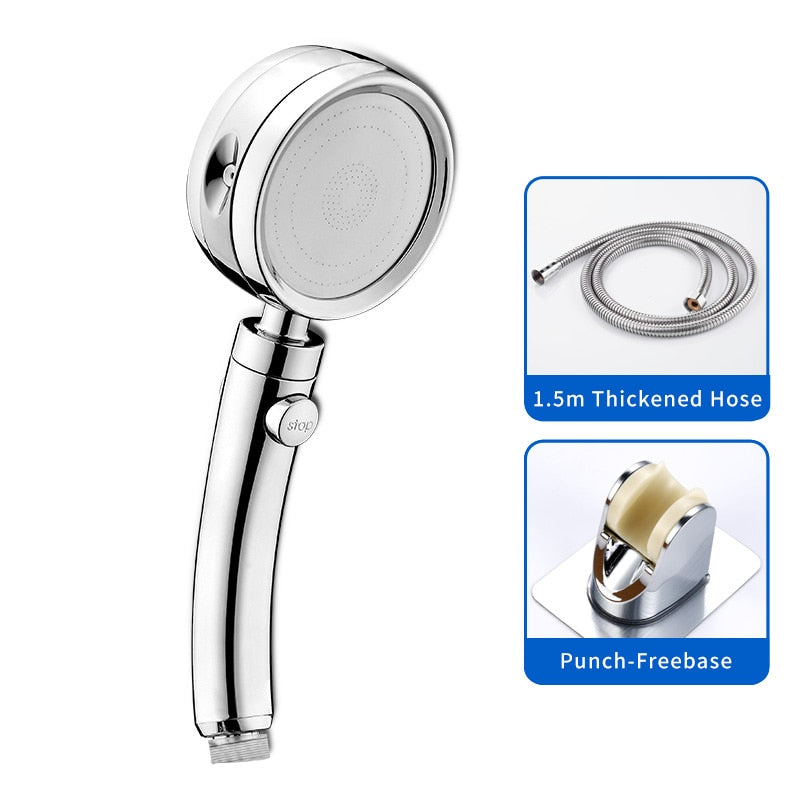 Hand shower head 5 functions, high pressure, adjustable bath nozzles