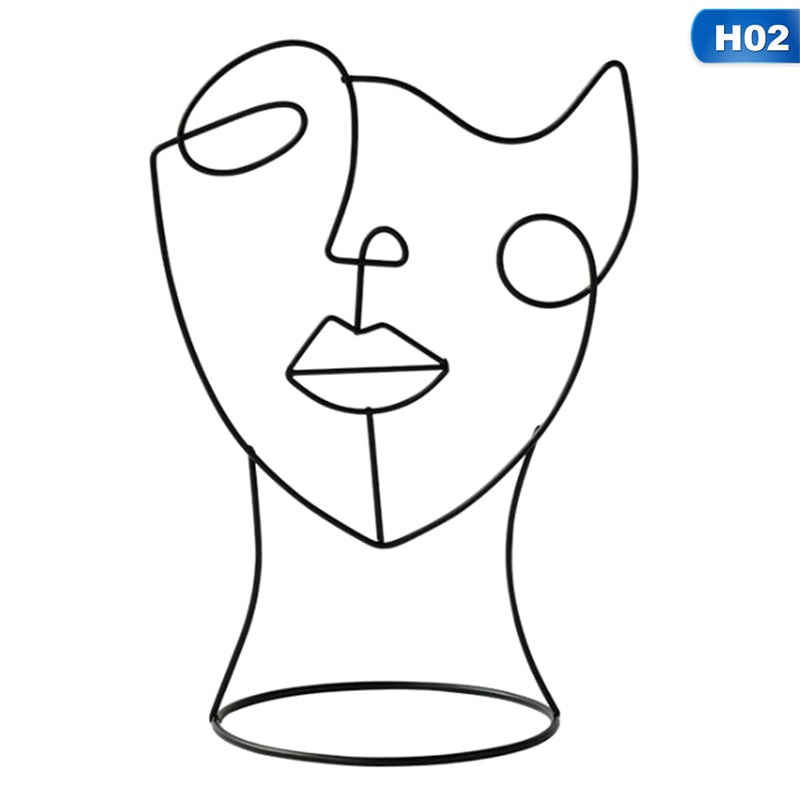 Sculpture de personnage abstrait Art déco - Figurines faites à la main