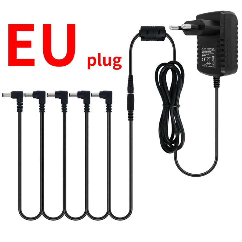 5-Way Electric Guitar Effect Pedal Power Accessories & Cable Adapters