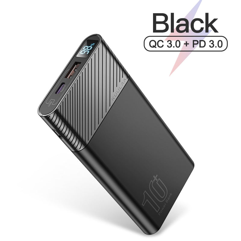 KUULAA Power Bank 10000mAh QC PD 3.0 PoverBank für Xiaomi Mi 10