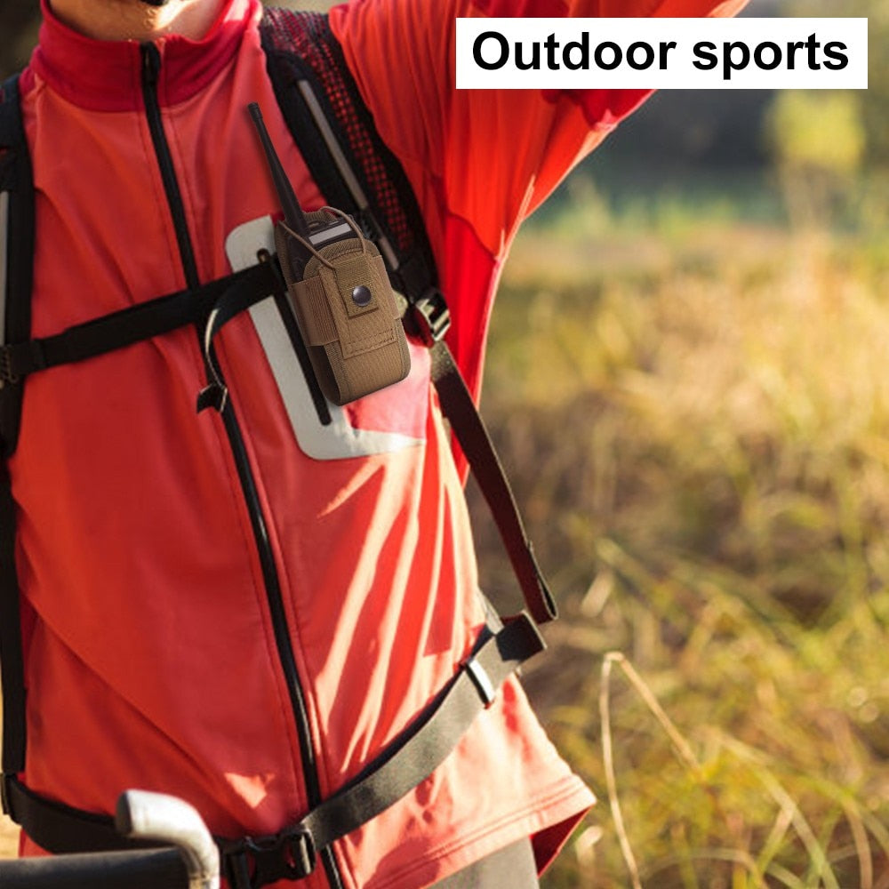 Pochette tactique Molle pour talkie-walkie Radio 1000D, support de sac de ceinture