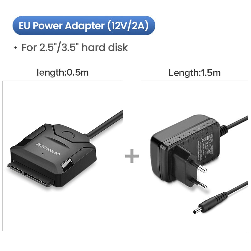 Adaptateur USB SATA Convertisseur de câble USB 3.0 2.0 vers Sata 3