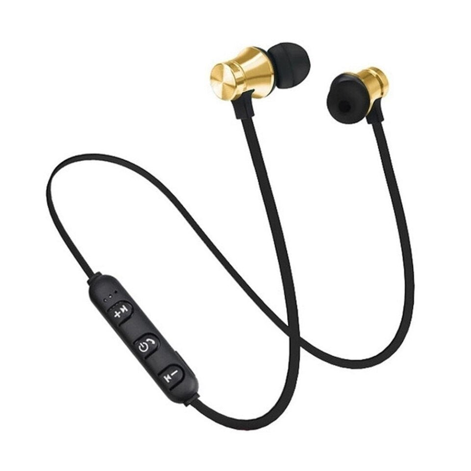 XT11 Magnetic Bluetooth Headphones with Microphone for iPhone Samsung Xiaomi