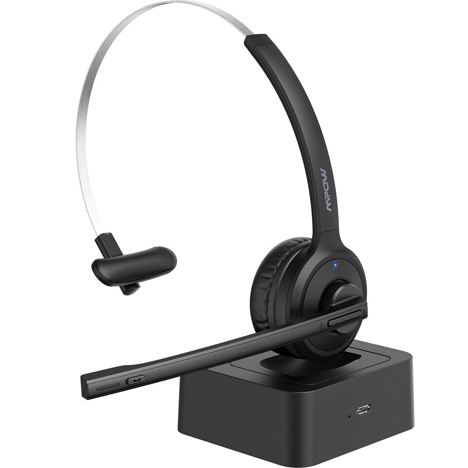 Casque Mpow M5 Pro BT 5.0 avec station de charge pour microphone