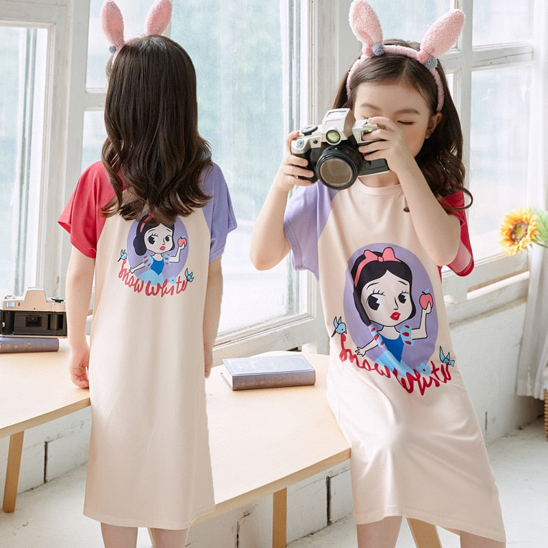 Pokemon Pikachu Girls Nightgown Summer Pajamas
