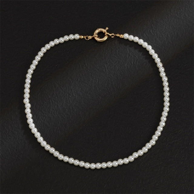 Pearl Necklace Men Handmade 2022