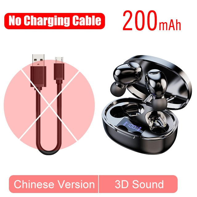 Casques Bluetooth 5.0 TWS avec microphone et écran LED