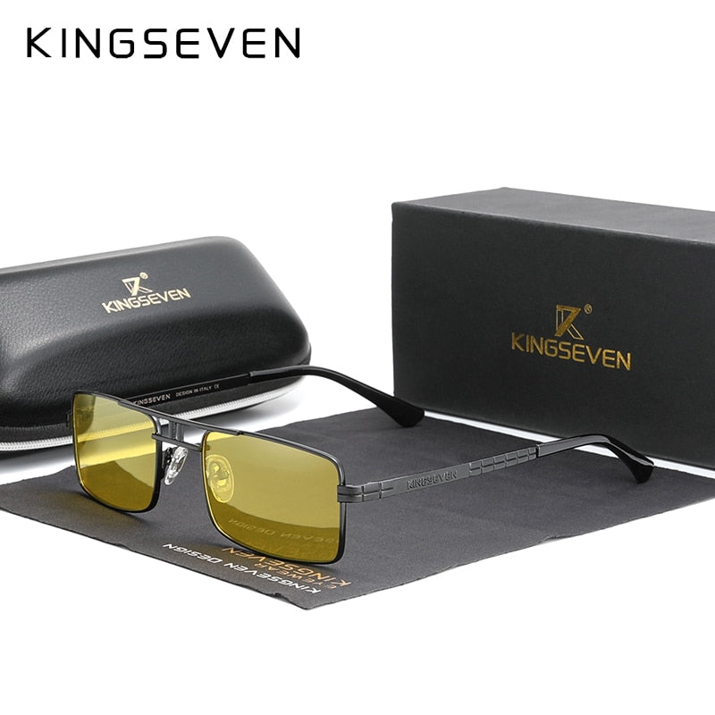 Neu KINGSEVEN Sonnenbrille Edelstahl Vintage Design