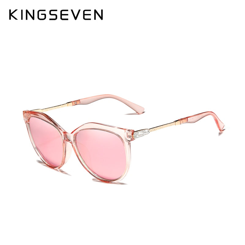 KINGSEVEN Lunettes de Soleil Femme Polarisées Luxe Lentilles de sol