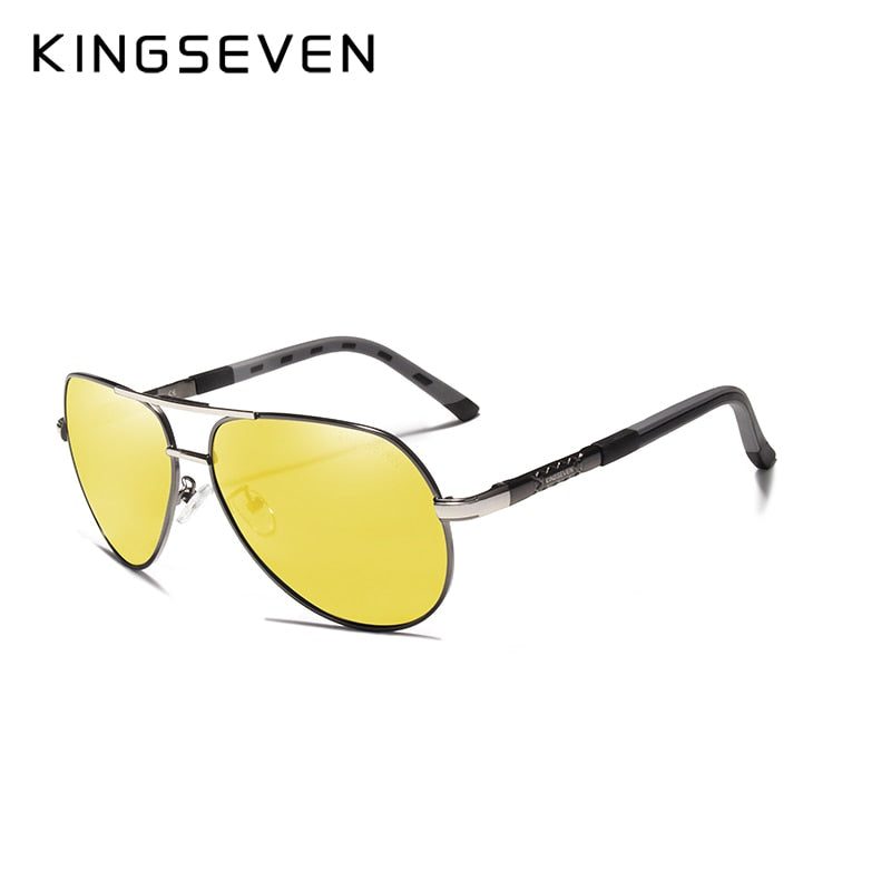 KINGSEVEN Vintage Sonnenbrille polarisiert Aluminium