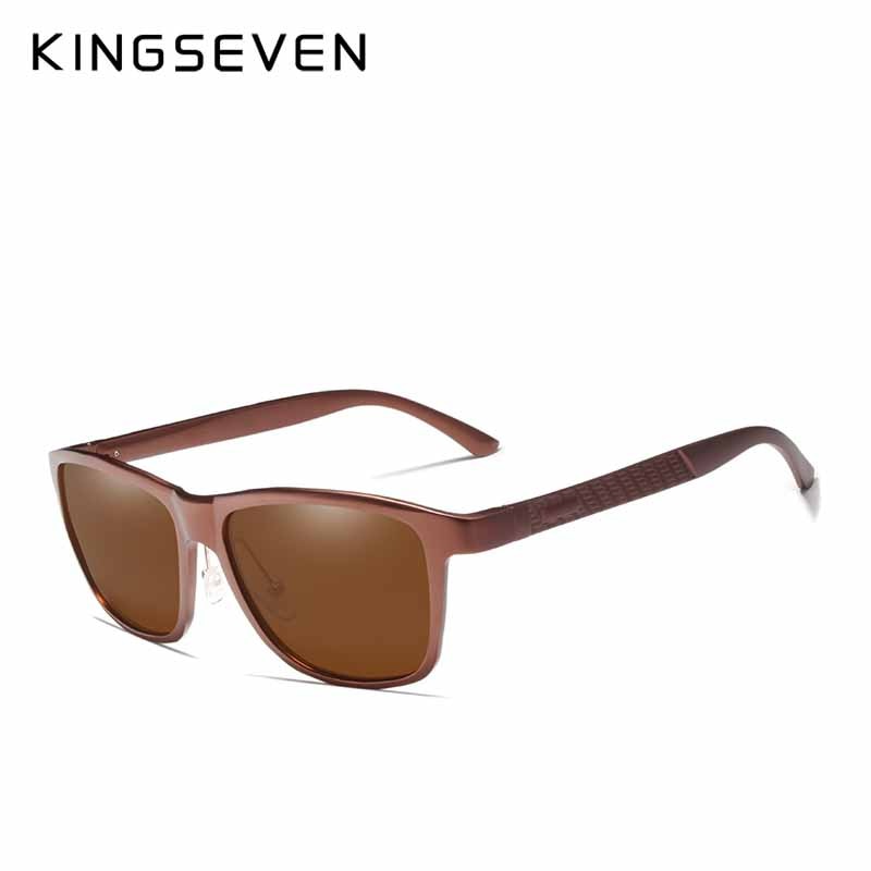 KINGSEVEN Sonnenbrille Herren Polarisiert Reise Mode Quadrat Fahren Oculos De Sol