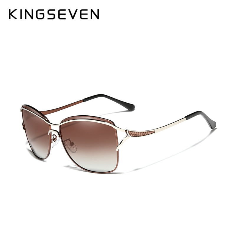 KINGSEVEN Sonnenbrille für Frauen - elegante Designer Mode mit Box