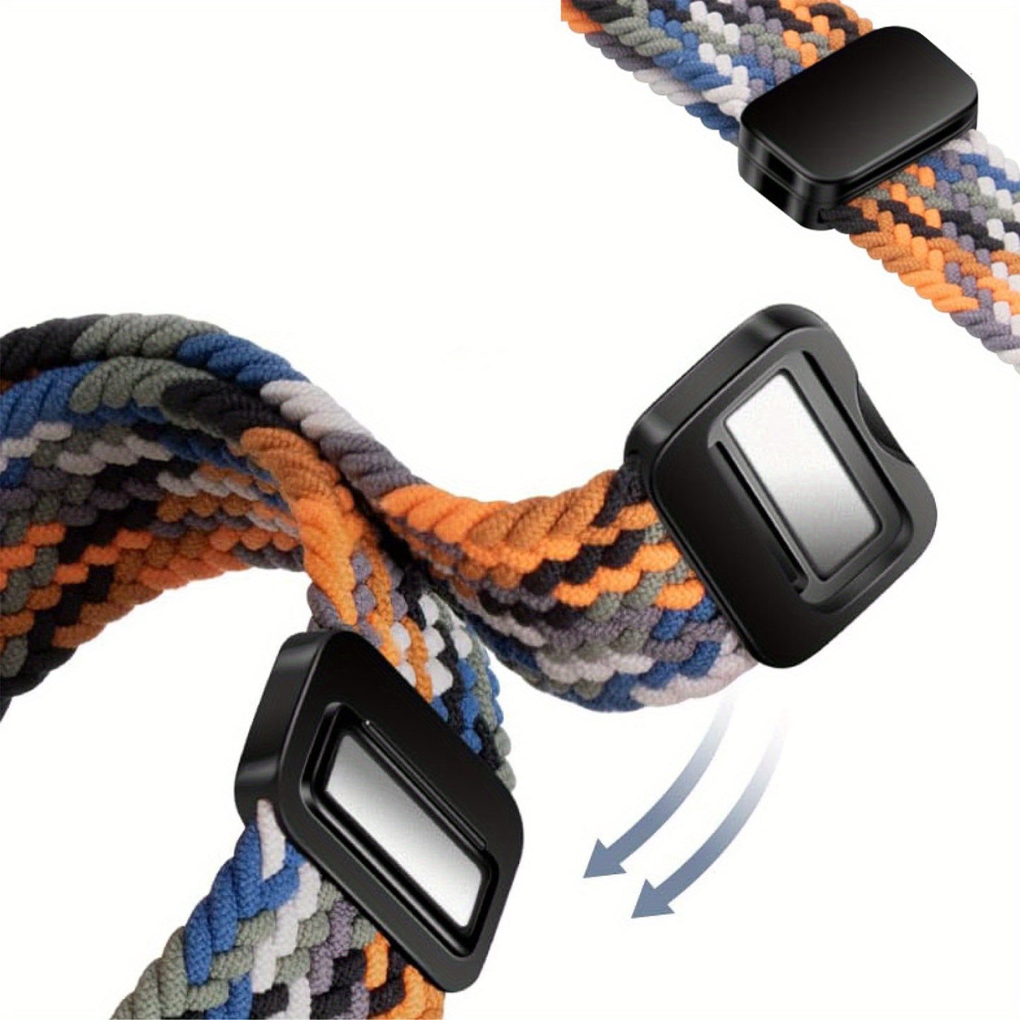 Apple Watch Magnetic Woven Strap Einstellbare Stretchy Ersatz-Armband für iWatch Serie SE/9/10 Ultra