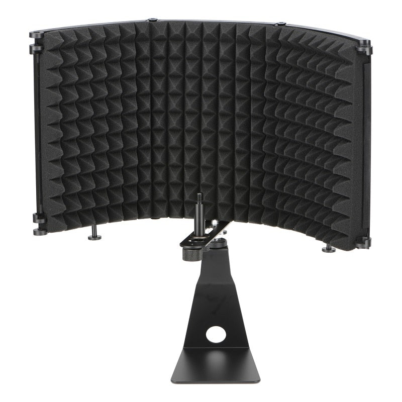 Bonnette pour microphone de studio : pliable, réglable, insonorisante