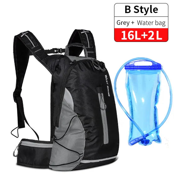 WEST BIKING Wasserdichte Fahrradtasche Portable Reflektierende Sport Radfahren Rucksack Outdoor Wandern Klettern MTB Fahrrad Zubehör