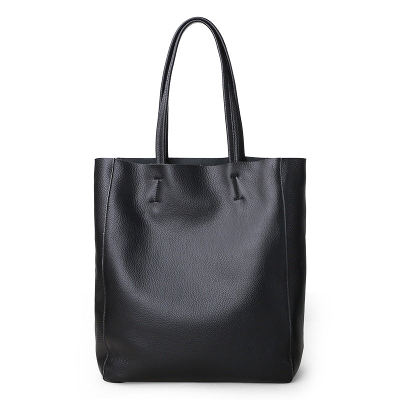 Damen Luxus Tote Zitrone Gelb Leder Tasche