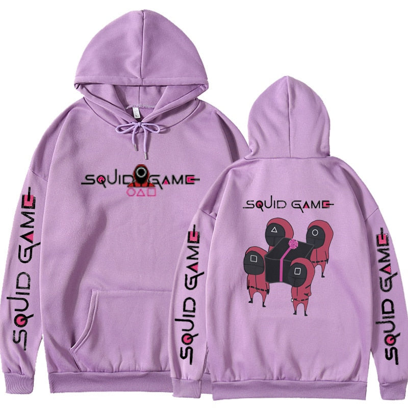 2021 Neue Squid Game: 6. Runde Q-Version NPC Coffin Lifting Hoodies & Pullover für Männer und Frauen