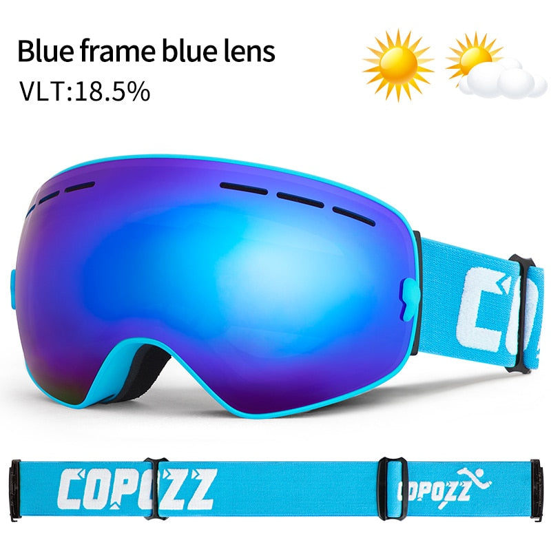 COPOZZ Skibrille UV400 Anti-Beschlag Big Ski Maske