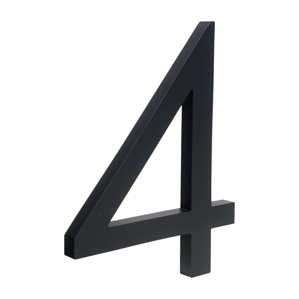 15cm Large Black House Number Floating Sign