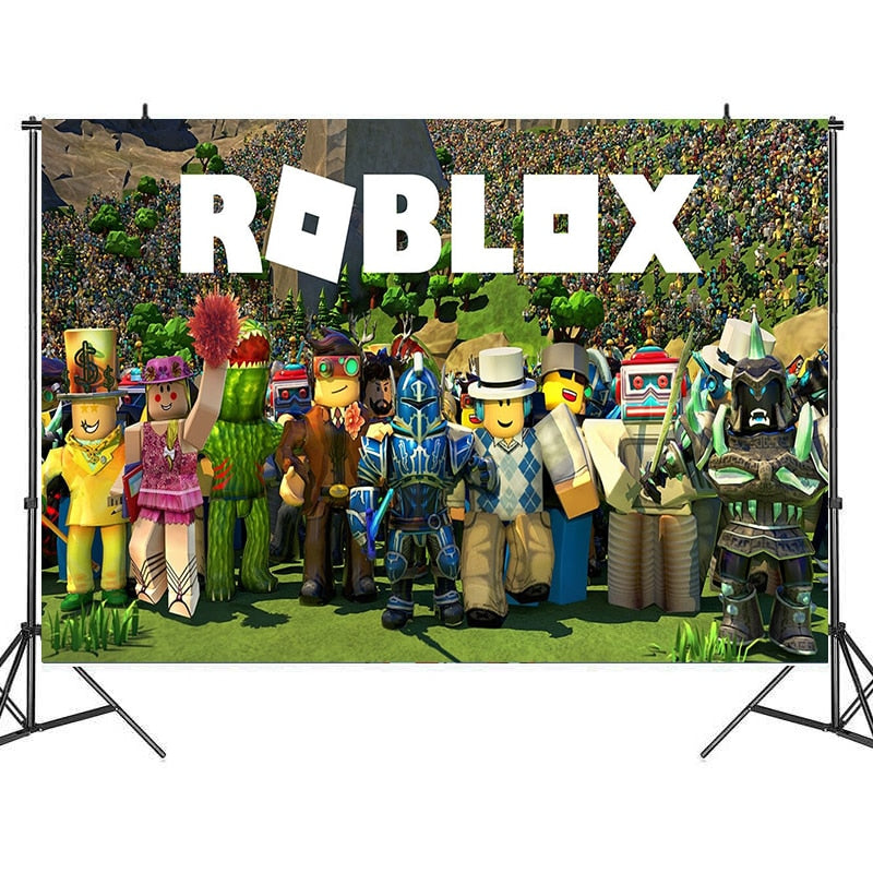 ROBLOX Photo Backgrounds Vinyl Fabric Decoration