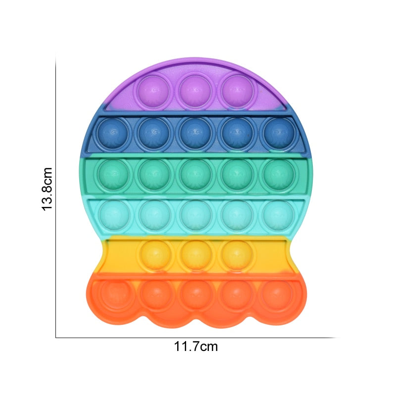 Rainbow Push Bubble Popit Fidget