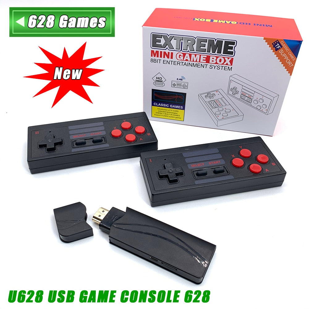 Console de jeu vidéo Y2 Plus 4K 600 jeux classiques Mini console rétro contrôleur sans fil sortie HDMI double jeu 