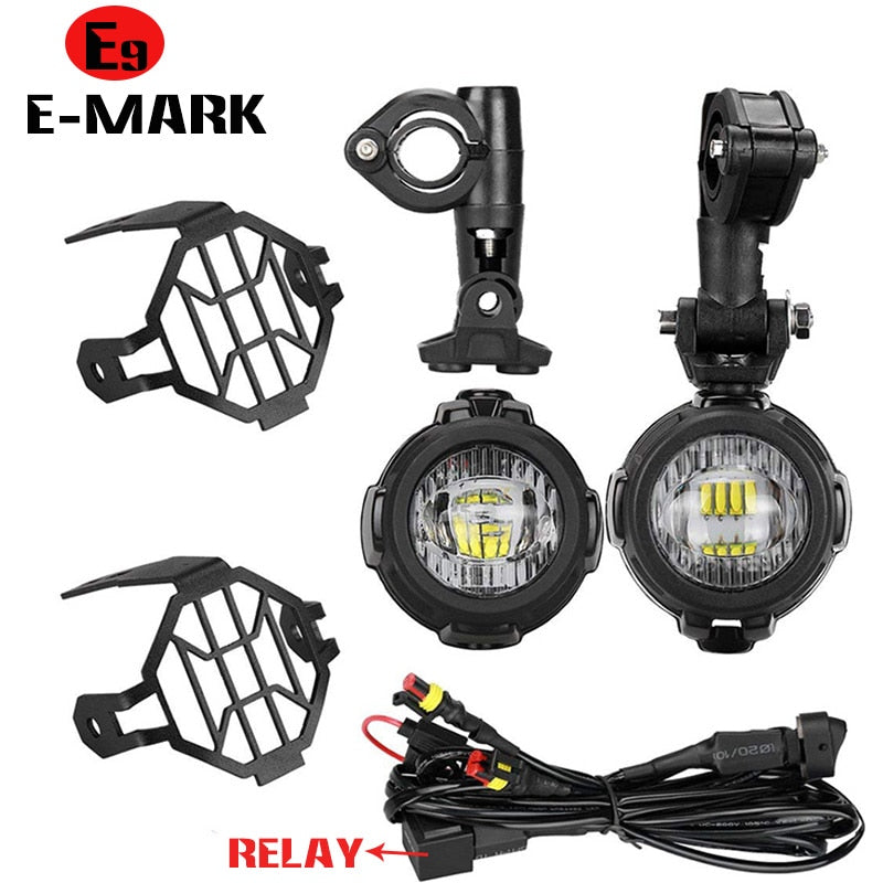 BMW R1200GS fog lights &amp; LED driving lights for BMW R 1200 GS Adventure LC 2014-2016