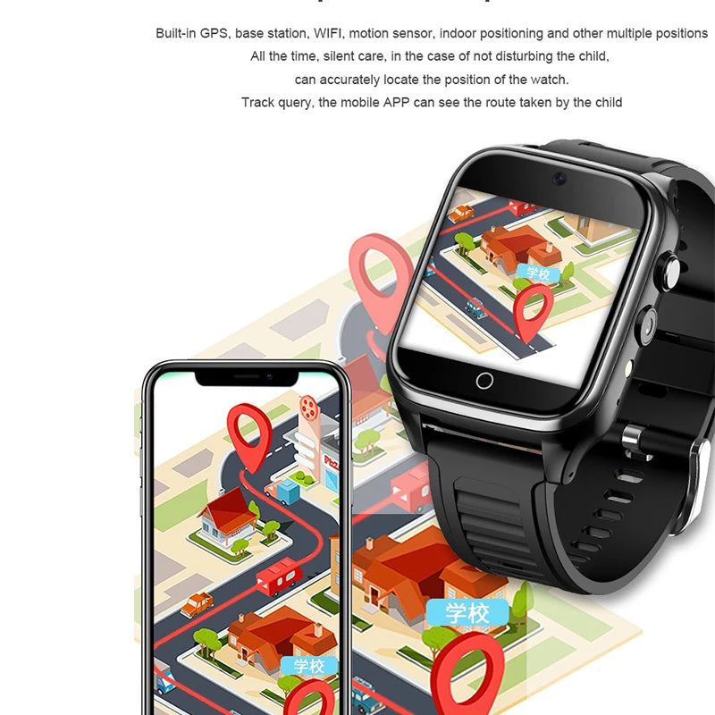 2021 Neueste Ankunft Kinder 4G smart Watch GPS Tracking Locator 1.54Inch Video Call