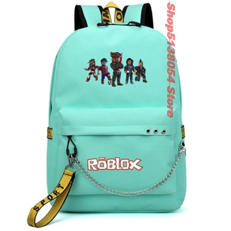 Sacs à dos Roblox pour l'école avec chargement USB pour enfants garçons adolescents hommes sacs d'école voyage ordinateur portable Mochilas