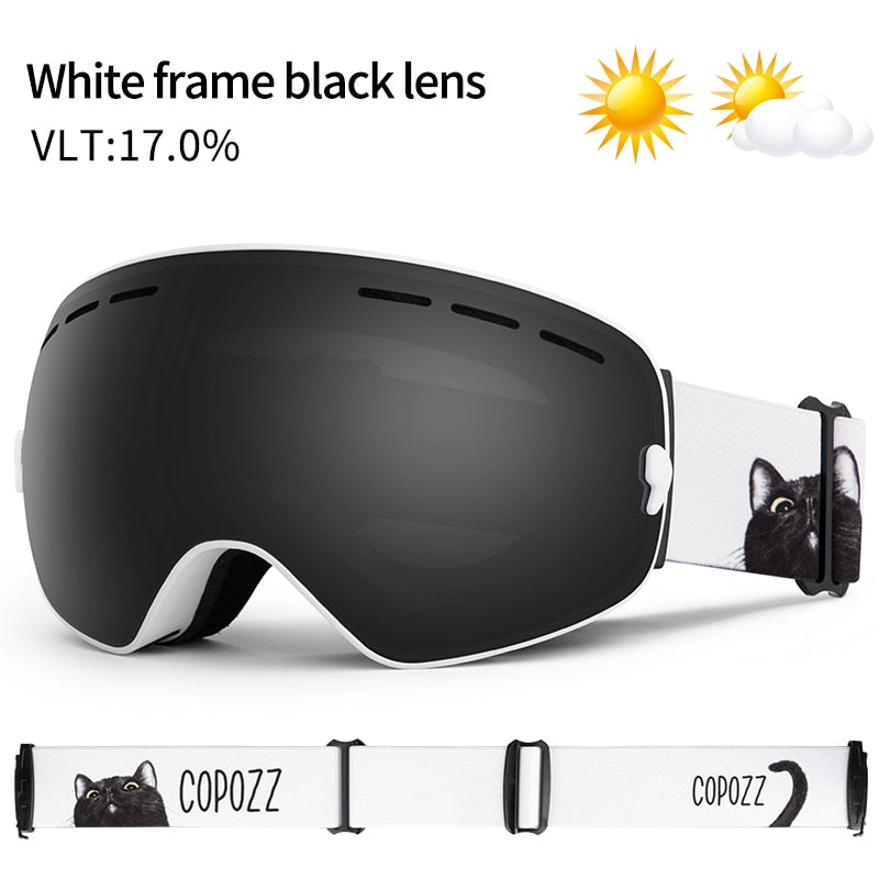 COPOZZ Skibrille UV400 Anti-Beschlag Big Ski Maske