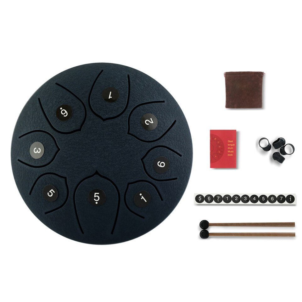 8-11 tongue drum tuning Kits de tongue drum en acier 6"