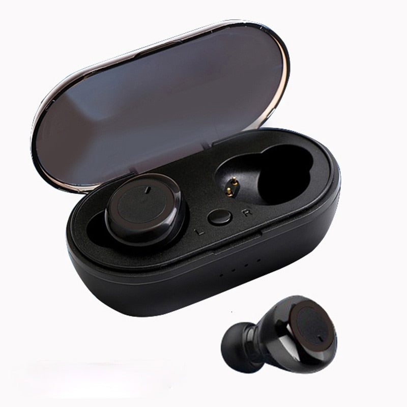 Écouteurs Bluetooth 5.0 Mini casque stéréo Contrôle tactile intra-auriculaire pour tous les téléphones portables