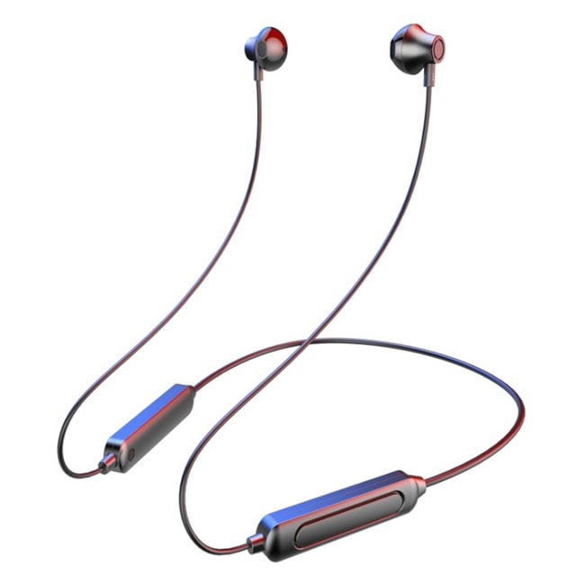 Magnétique Bluetooth 5.0 Écouteur Neckband Stéréo Sport Casque