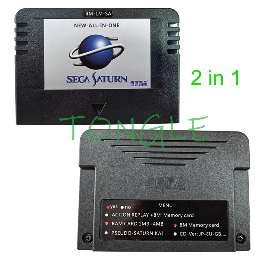 1 pièces nouvelle carte de jeu Sega Saturn tout en un pseudo-saturne KAI, pseudo-kai 6.274, carte de répétition d'action, 4 mo de RAM, 8 mo de mémoire