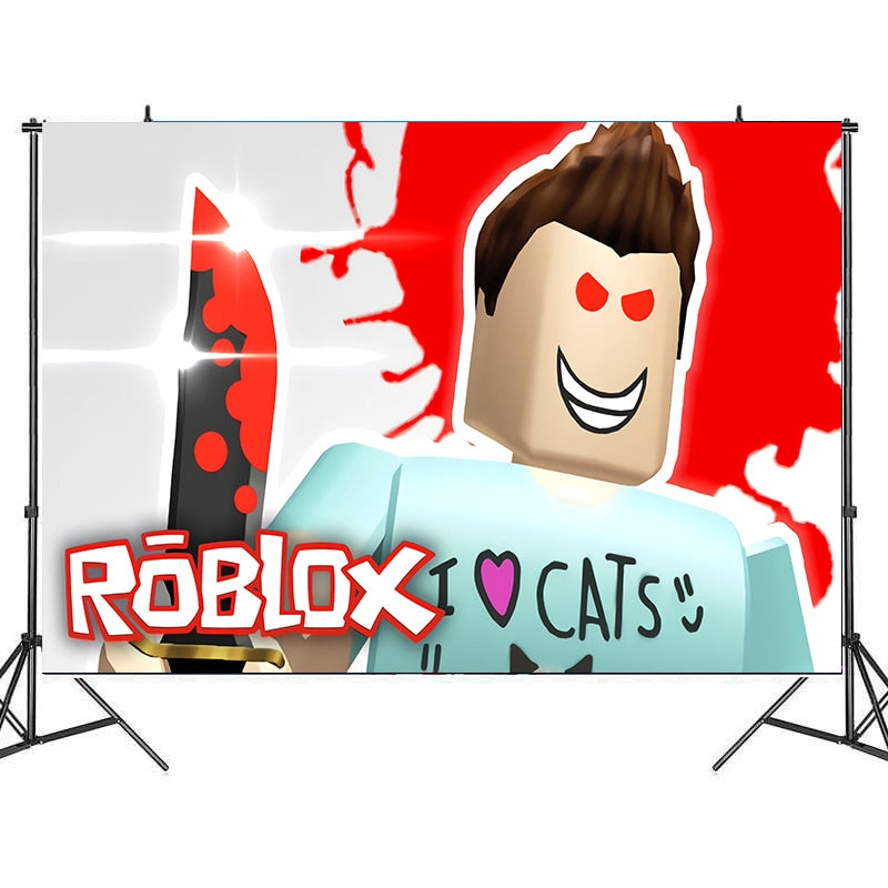 ROBLOX Photo Backgrounds Vinyl Fabric Decoration