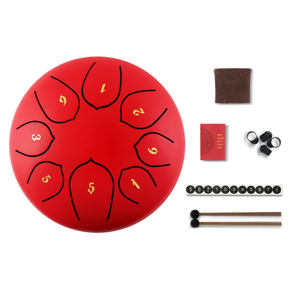 8-11 tongue drum tuning Kits de tongue drum en acier 6"