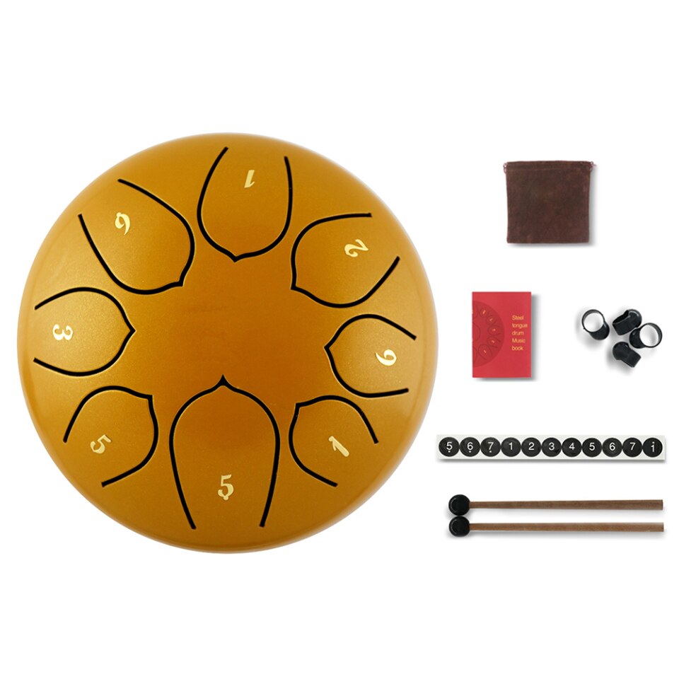 8-11 tongue drum tuning Kits de tongue drum en acier 6"