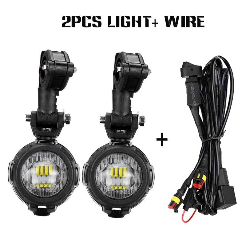 BMW R1200GS fog lights &amp; LED driving lights for BMW R 1200 GS Adventure LC 2014-2016