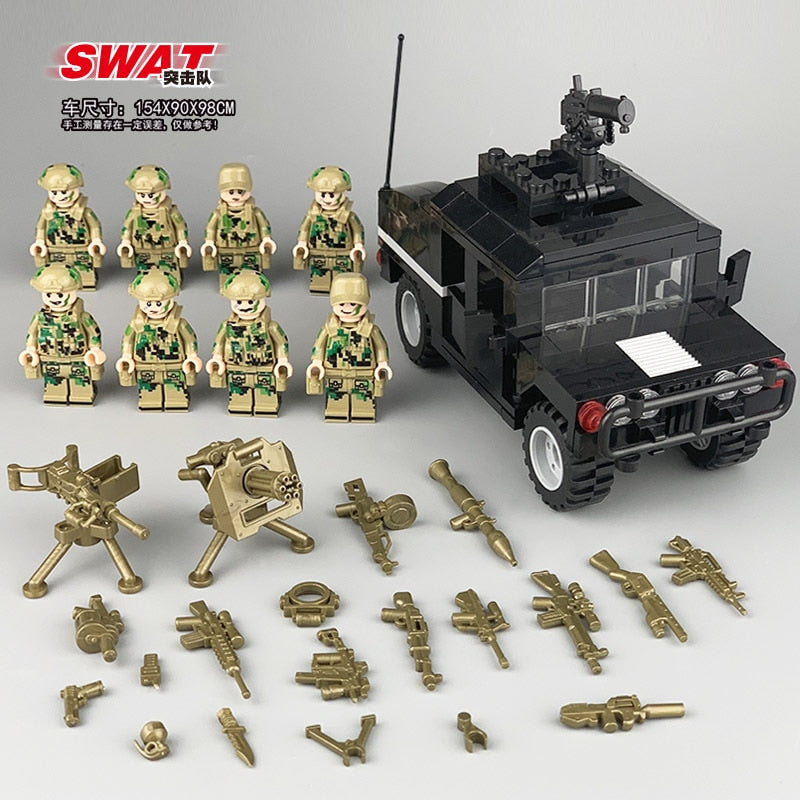 WW2 Set Soldaten Mini Figuren SWAT Polizei
