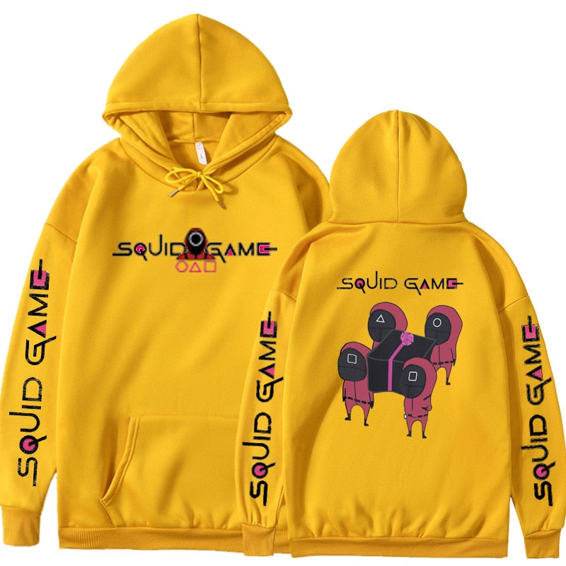 2021 Neue Squid Game: 6. Runde Q-Version NPC Coffin Lifting Hoodies & Pullover für Männer und Frauen