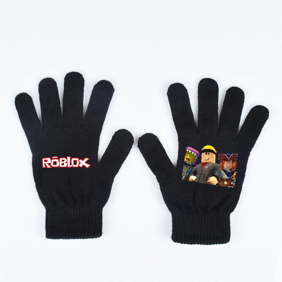 Mitaines d'hiver Roblox, gants noirs