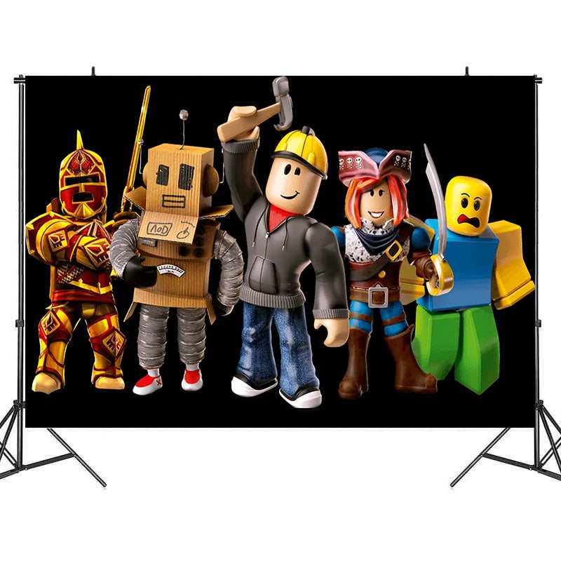 ROBLOX Photo Backgrounds Vinyl Fabric Decoration