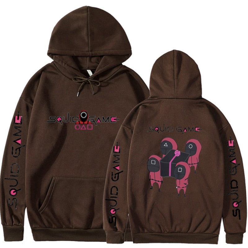 2021 Neue Squid Game: 6. Runde Q-Version NPC Coffin Lifting Hoodies & Pullover für Männer und Frauen